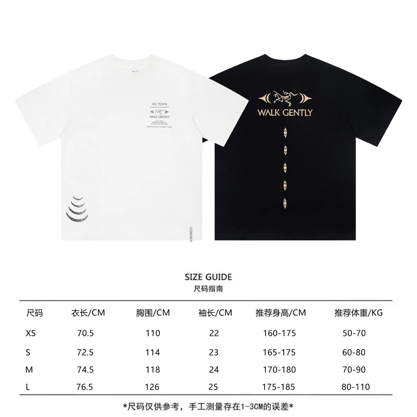 Arcteryx Cormac Series Logo LS T Same Style ✅ Size：XS S M L Black White
